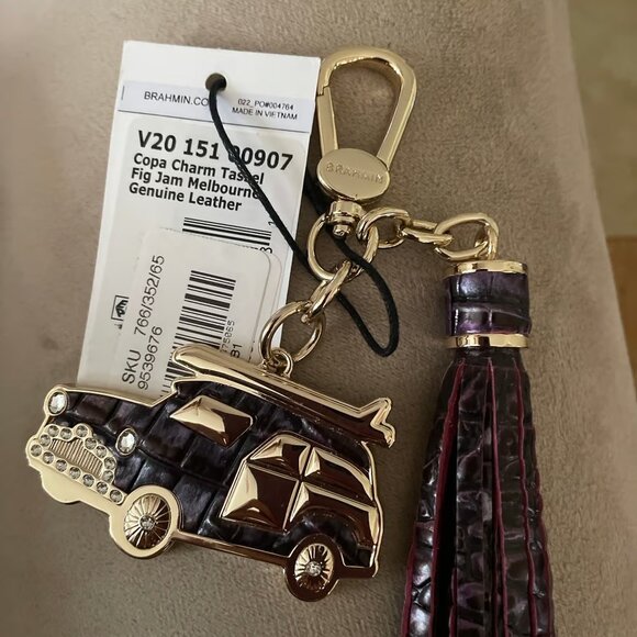 NWT Brahmin Copa Charm Tassel - Picture 2 of 2